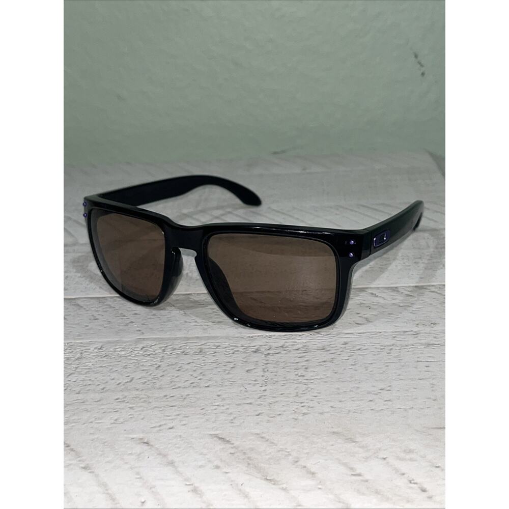 Oakley Holbrook OO9102-67 Black Ink/Purple Icons Sunglasses 55-18mm